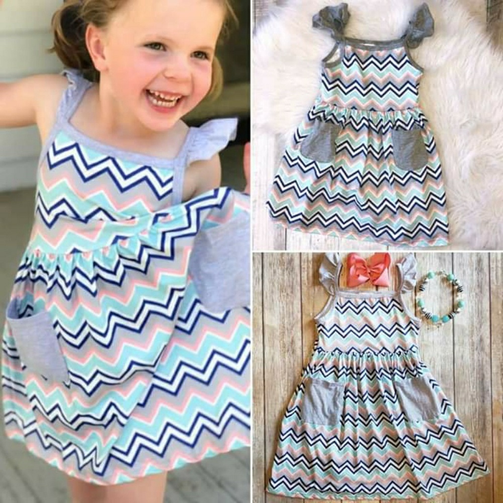 Chevron Pocket Dress